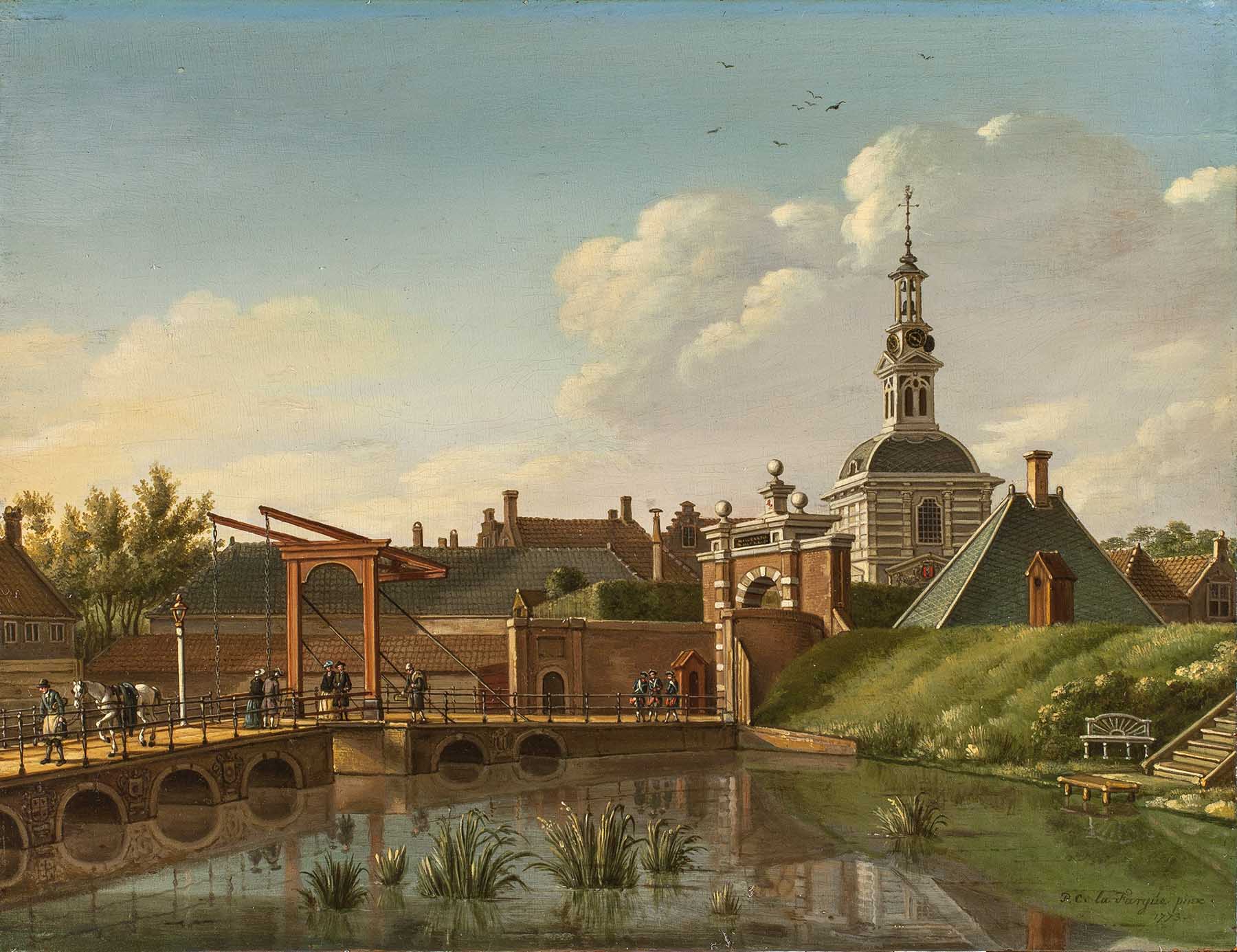 Paulus Constantijn La Fargue, A View of the Witte Poort, Leiden - Rafael Valls