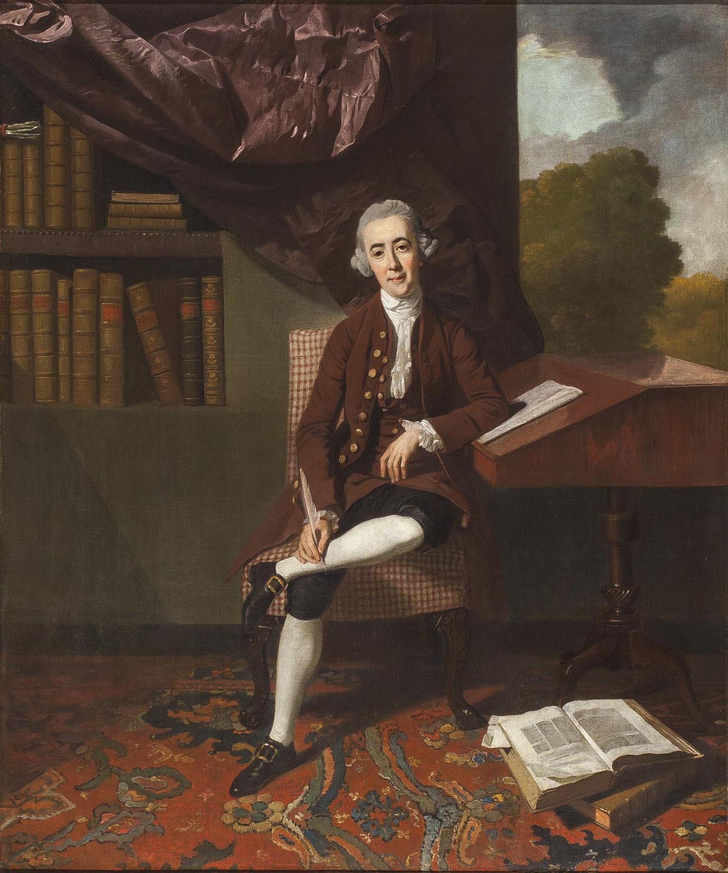 Johann Zoffany, A Portrait of William Stackhouse (1720-71), full Length, seated in an Interior - Rafael Valls