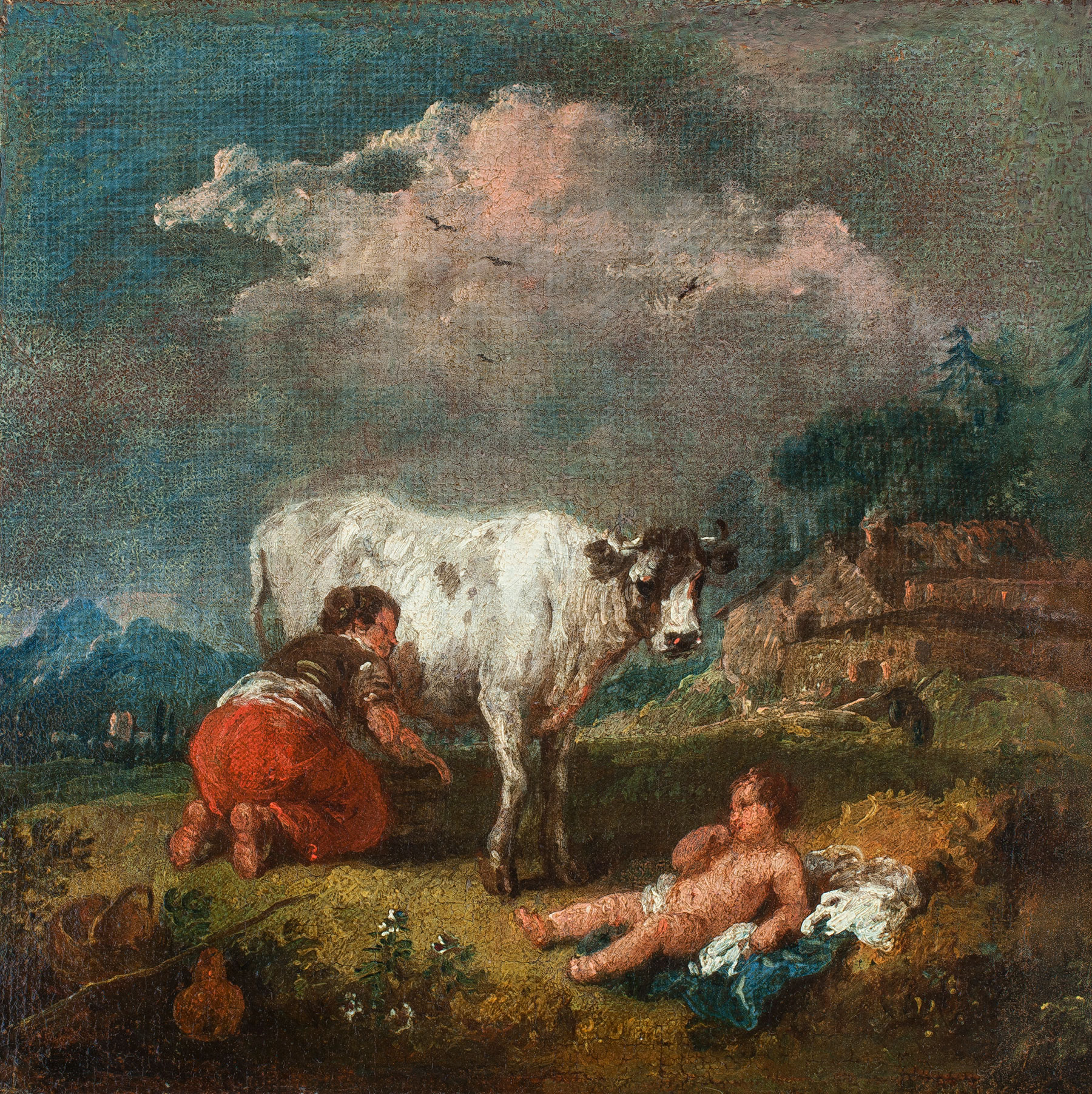 Francesco Zuccarelli, A Pair of Pastoral Landscapes - Rafael Valls