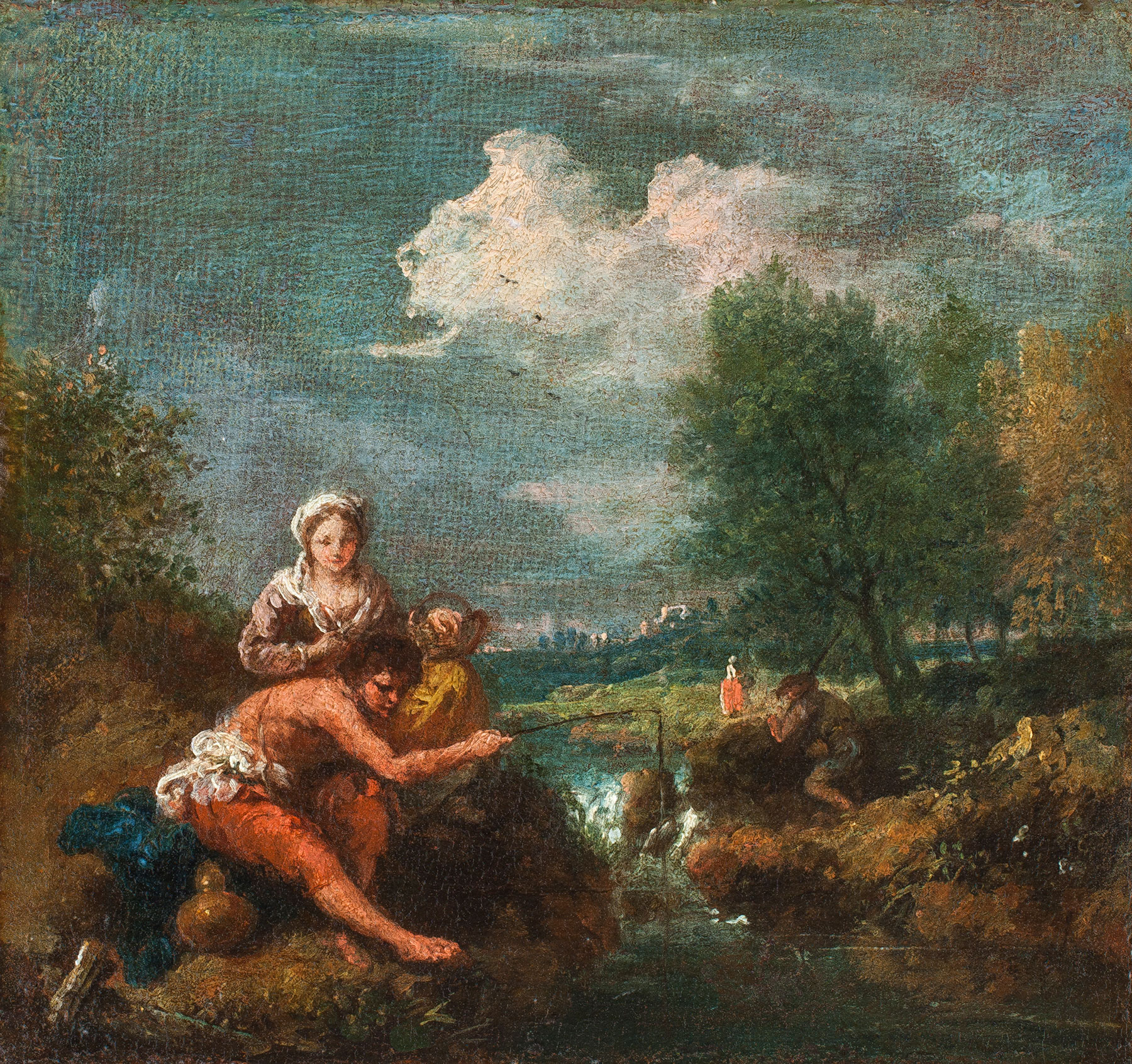 Francesco Zuccarelli, A Pair of Pastoral Landscapes - Rafael Valls