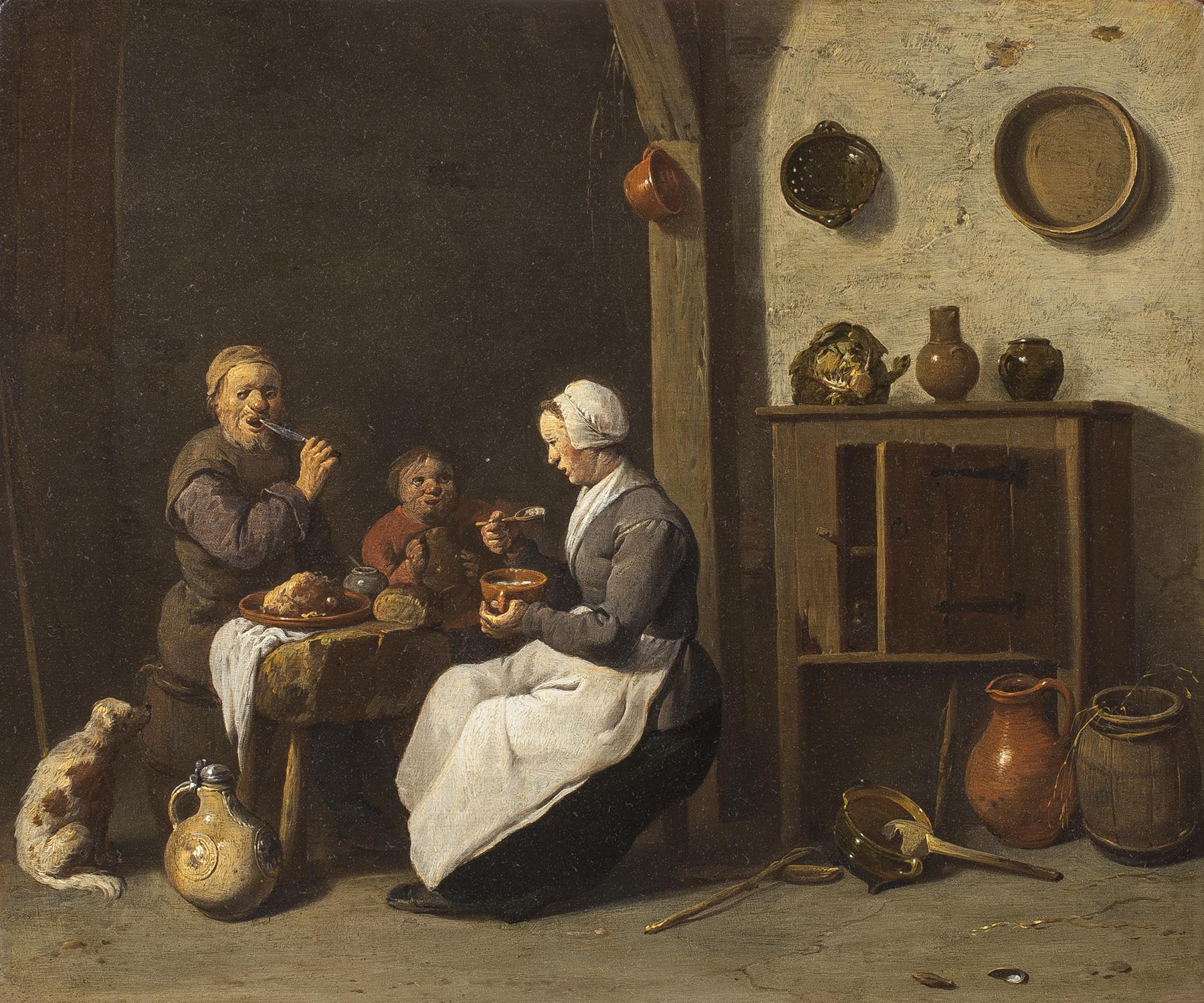 Pieter de Bloot, A Peasant Family in an Interior - Rafael Valls