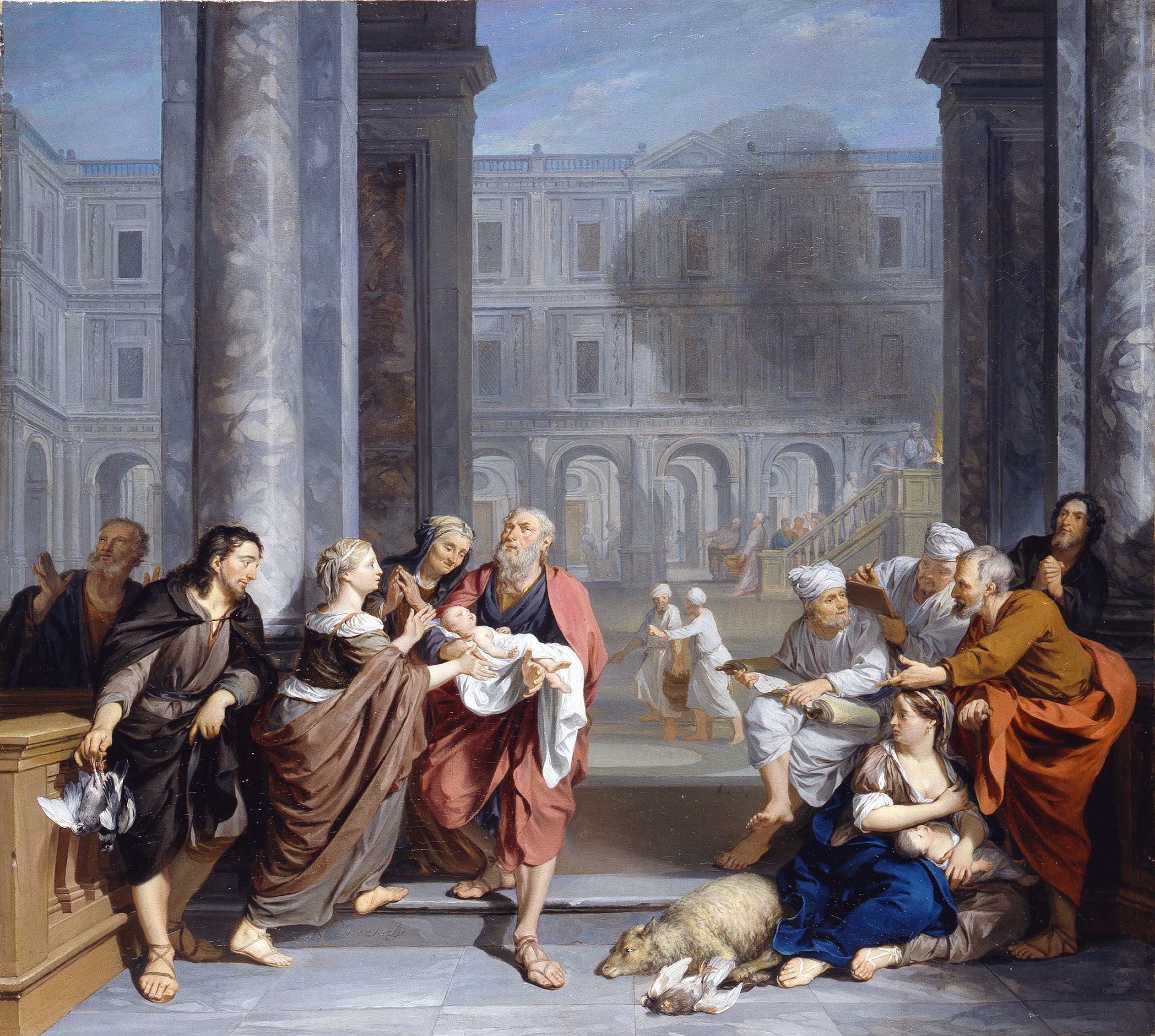 Nicolaas Verkolje, The Presentation in the Temple - Rafael Valls