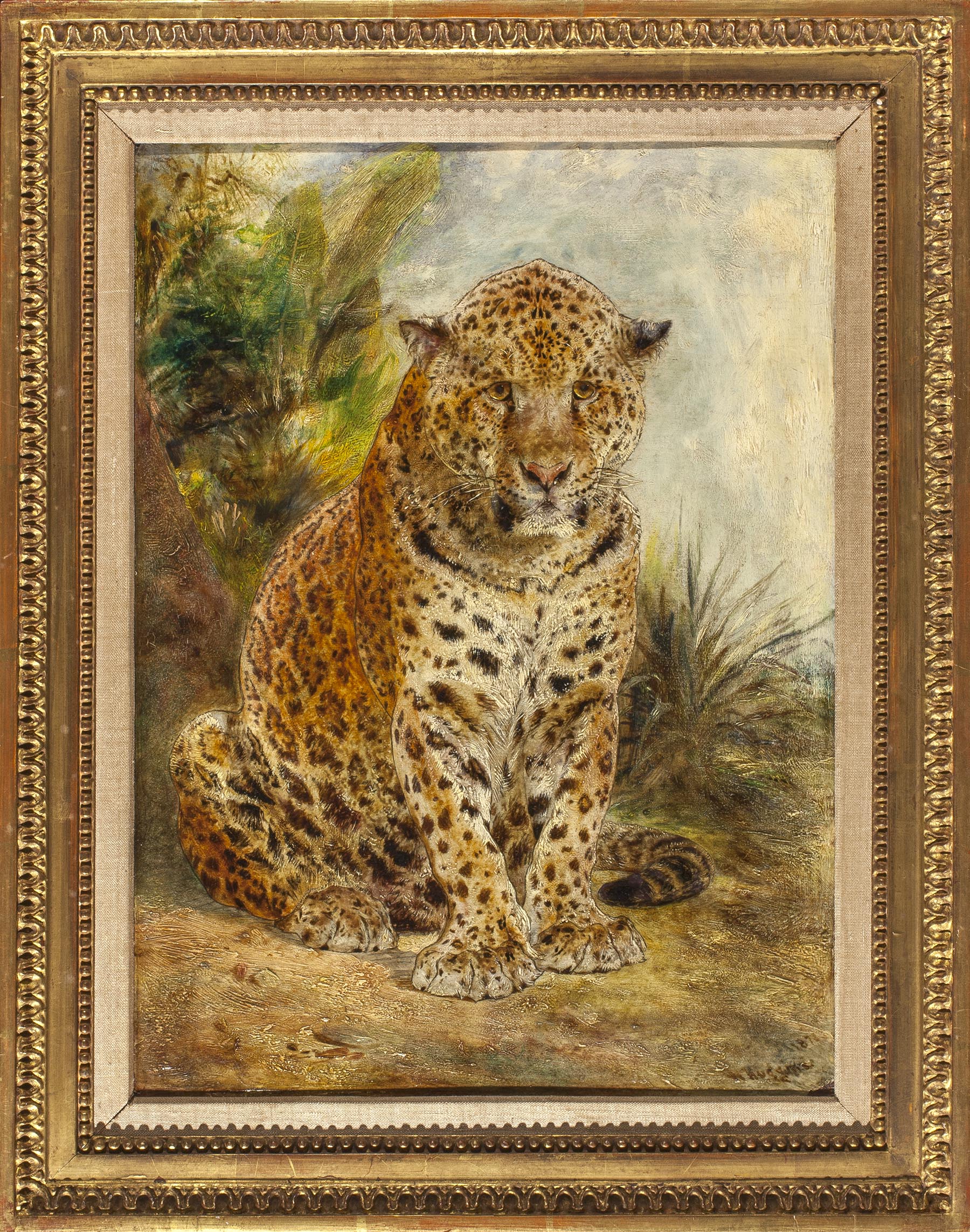 William Huggins, A Leopard, seated - Rafael Valls