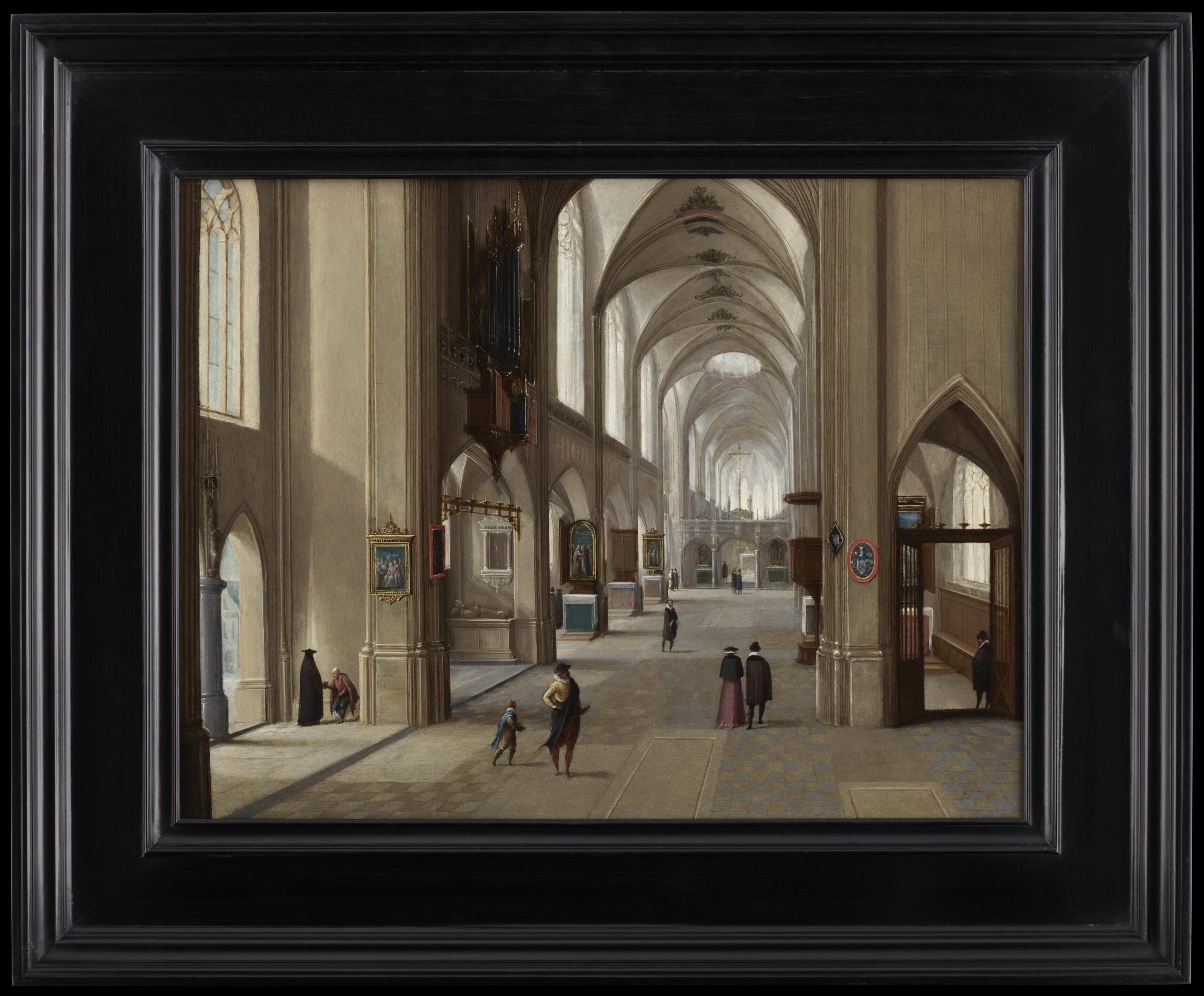 Hendrick van Steenwyck II, The Interior of a Church, possibly Hooglandsekerk in Leiden - Rafael Valls