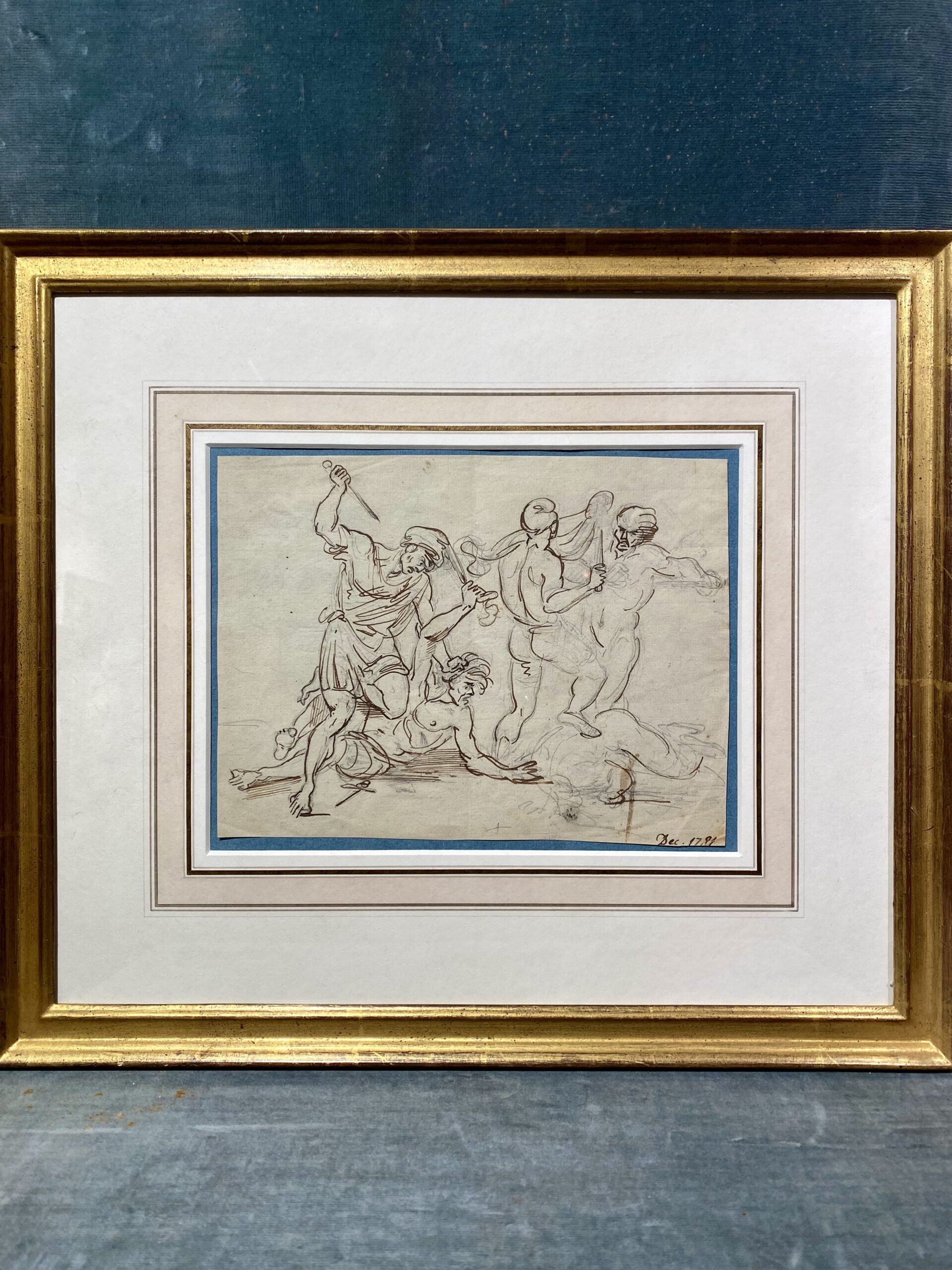 William Lock the Younger, Five Male Figures Fighting - Rafael Valls
