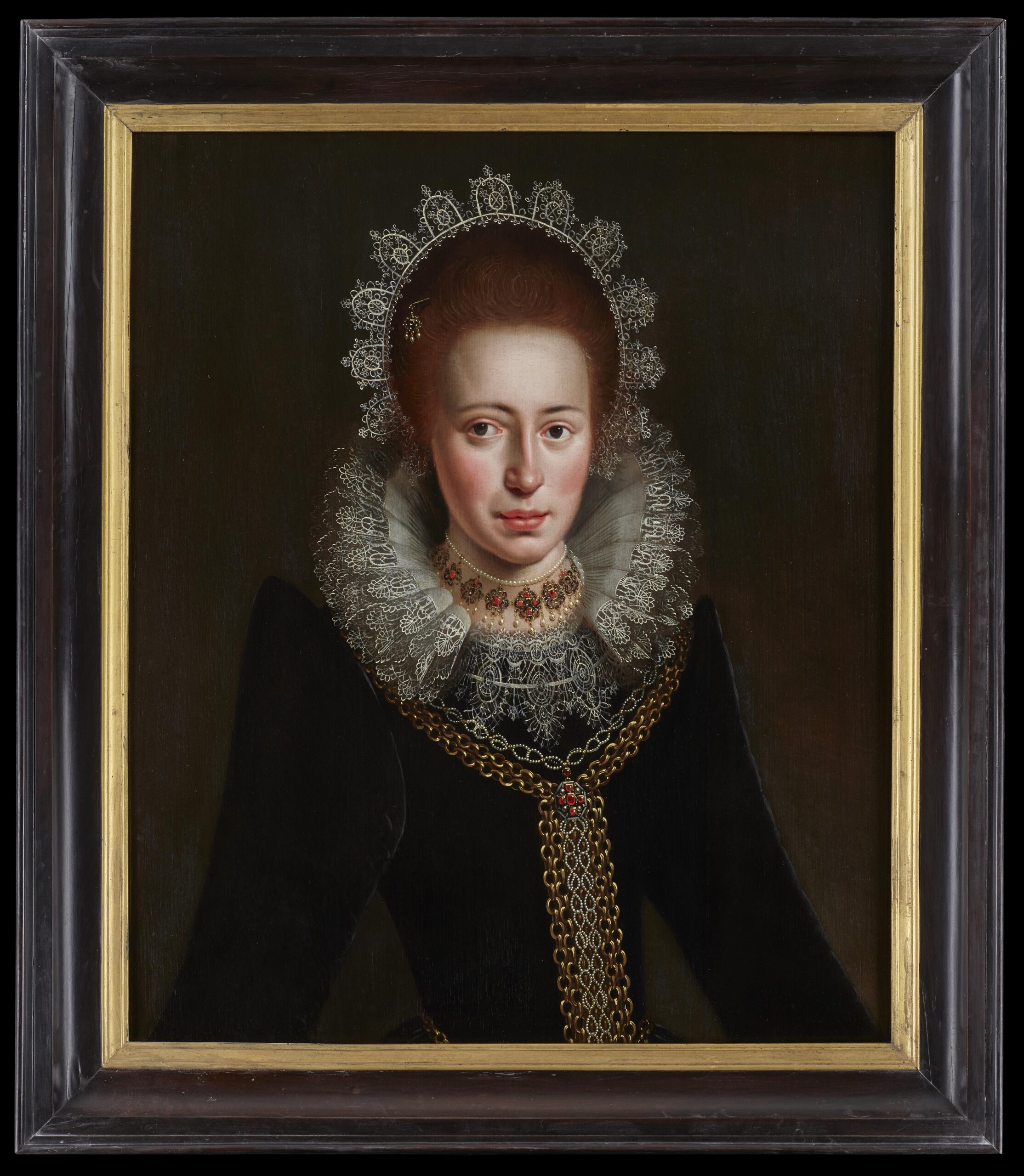 Frisian School early 17th century, A Portrait of a young Lady (c.1620 - 1625) - Rafael Valls