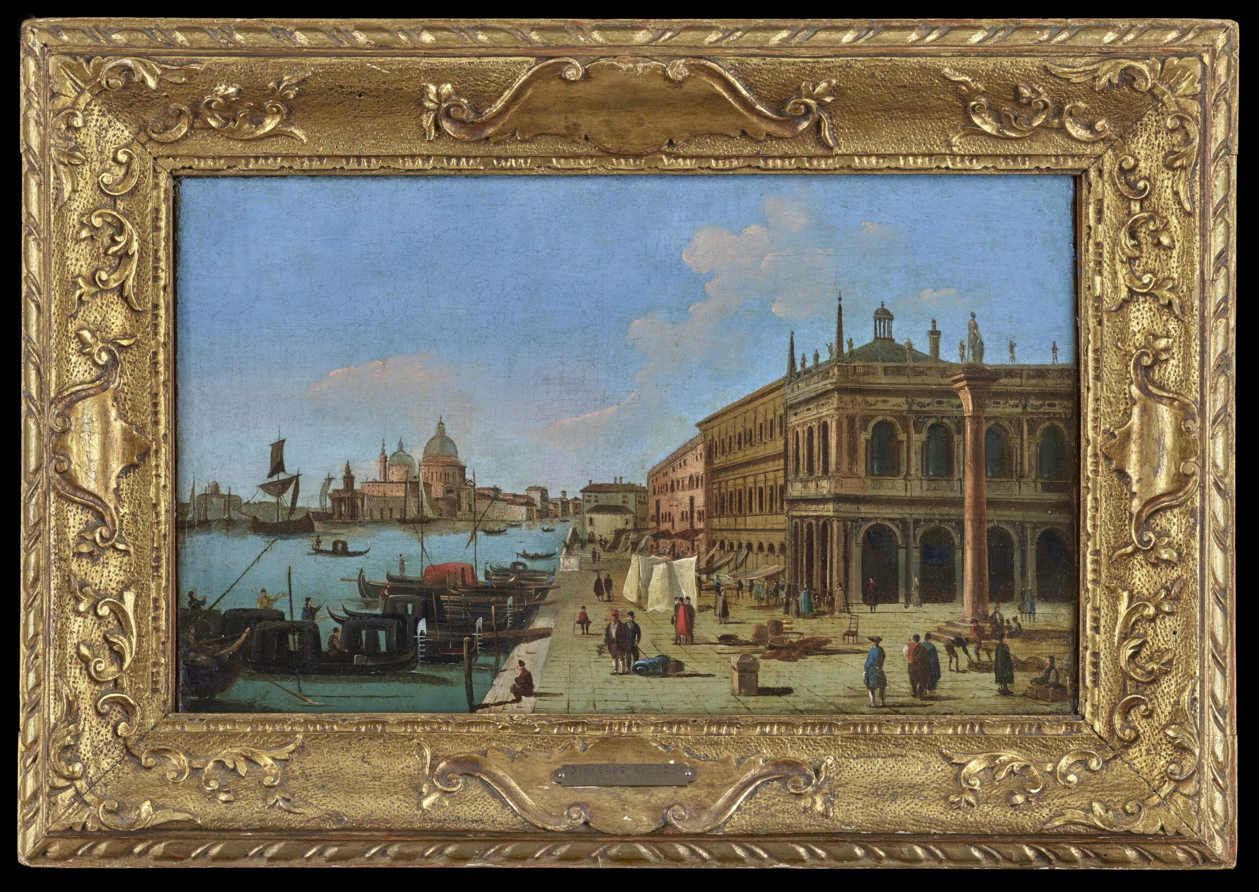 Giuseppe Bernardino Bison, The Molo looking West towards the Dogana; and The Piazza San Marco looking West towards San Geminiano - Rafael Valls
